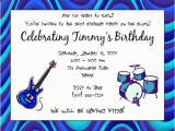 Music themed Birthday Party Invitations Free Printable Music themed Birthday Party Invitations