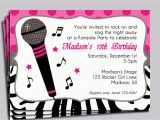 Music themed Birthday Party Invitations Music themed Birthday Party Invitations Best Party Ideas