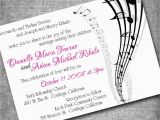 Music themed Birthday Party Invitations Music themed Invites Birthday Instead Of Wedding