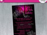 Music themed Invitations for Birthday Disco Music theme Printable Birthday Invitation