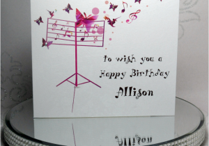 Musical Birthday Cards for Children Musical butterflies Birthday Card