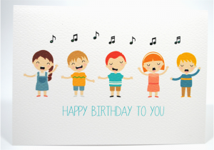 Musical Birthday Cards for Kids Happy Birthday Card Kids Singing Happy Birthday Hbc169