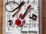 Musical Birthday Cards for son Handmade Cards Handmade Birthday Cards Band Card Music