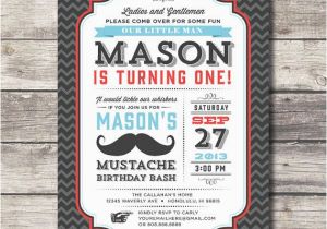 Mustache 1st Birthday Invitations Diy Printable Little Man Invitation Mustache Birthday
