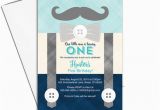 Mustache 1st Birthday Invitations First Birthday Invitation Boy Mustache Birthday Party