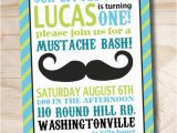 Mustache 1st Birthday Invitations Mustache Bash Little Man 1st Birthday Party event