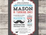 Mustache First Birthday Invitations Diy Printable Little Man Invitation Mustache Birthday