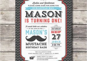 Mustache First Birthday Invitations Diy Printable Little Man Invitation Mustache Birthday