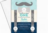 Mustache First Birthday Invitations First Birthday Invitation Boy Mustache Birthday Party