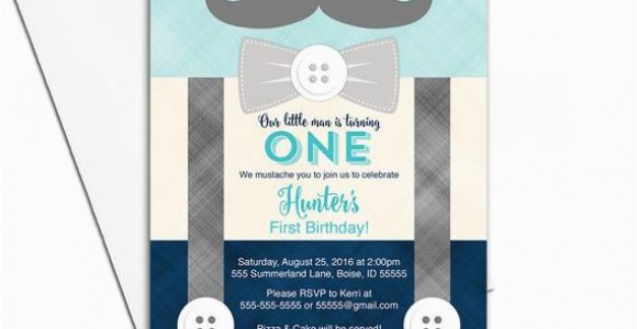 Mustache First Birthday Invitations First Birthday Invitation Boy Mustache Birthday Party