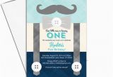 Mustache Invitations for First Birthday First Birthday Invitation Boy Mustache Birthday Party
