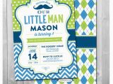 Mustache Invitations for First Birthday Little Man Birthday Invitation Little Man Invitation