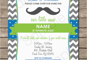 Mustache Invitations for First Birthday Mustache Party Invitations Little Man Party Birthday Party