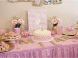 My First Birthday Decorations Miss Mila 39 S First Birthday Party Pink Gold Twinkle