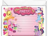 My Little Pony Birthday Cards Free Items Similar to 20 X Glossy Party Invitations Inspired by