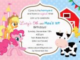 My Little Pony Birthday Cards Free My Little Pony Birthday Invitations Designs Ideas