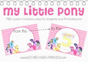 My Little Pony Birthday Cards Free My Little Pony Printable Birthday Card Party Invitation