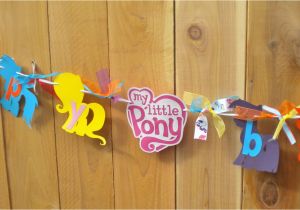My Little Pony Happy Birthday Letter Banner My Little Pony Birthday Party Banner Happy by