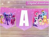 My Little Pony Happy Birthday Letter Banner Pony Printable Etsy