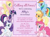 My Little Pony Personalized Birthday Invitations My Little Pony Birthday Invitation Diy by Nightowlcustomdesign