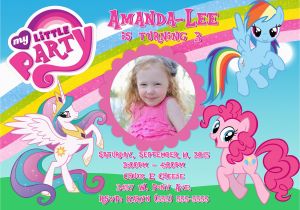 My Little Pony Personalized Birthday Invitations My Little Pony Birthday Invitation Kustom Kreations