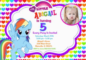 My Little Pony Personalized Birthday Invitations My Little Pony Birthday Party Invitations Free Printable