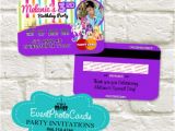 My Little Pony Personalized Birthday Invitations My Little Pony Credit Card Invitations Personalized