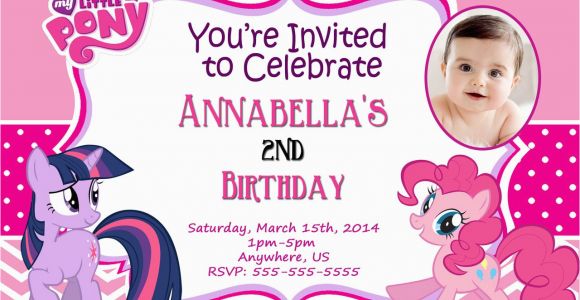My Little Pony Personalized Birthday Invitations My Little Pony Personalized Birthday Invitations Best