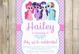 My Little Pony Personalized Birthday Invitations My Little Pony Personalized Birthday Invitations