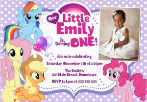 My Little Pony Personalized Birthday Invitations Personalized Photo Invitations Cmartistry Personalized
