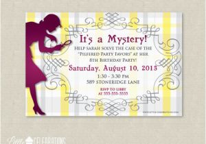 Mystery Birthday Party Invitations Girls Spy Birthday Invitation Mystery by Littlecelebrations