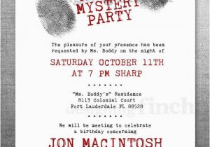 Mystery Birthday Party Invitations Invitation Anniversaire Detective Dk86 Jornalagora