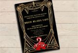 Mystery Birthday Party Invitations Murder Mystery Great Gatsby Inspired Party Invitation Black