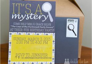 Mystery Birthday Party Invitations My Parties Nancy Drew Mystery 8th Birthday Party