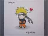 Naruto Birthday Card Naruto Inspired Love Card by Abitofimagination On Etsy