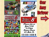 Nascar Birthday Invitations Nascar Birthday Invitations You Print Diy Personalized