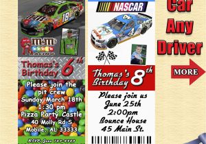 Nascar Birthday Invitations Nascar Birthday Invitations You Print Diy Personalized