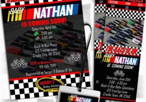 Nascar Birthday Invitations Nascar Inspired Baby Shower Party Package Decorations and