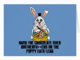 Nasty Birthday Cards Nasty Easter Bunny Greeting Card Zazzle