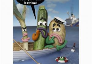 Nasty Birthday Cards Nasty Leek In Boat Birthday Card 2 40 A Great Range