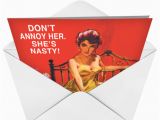 Nasty Birthday Cards She 39 S A Nasty Bitch Funny Birthday Greeting Card Nobleworks