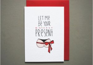 Naughty Birthday Cards for Her Funny Birthday Card for Him Naughty Birthday Card for