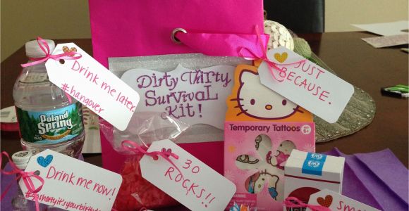 Naughty Birthday Gifts for Her 30th Birthday Gift for Her Dirty 30 Survival Kit Gift