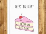 Naughty Birthday Gifts for Her Birthday Card Boyfriend Girlfriend Naughty Birthday