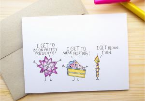 Naughty Birthday Gifts for Her Funny Birthday Card for Him Dirty Birthday Card Birthday