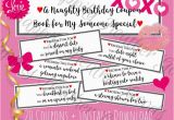 Naughty Birthday Gifts for Him Naughty Birthday Gift Printable Naughty Coupon Book for