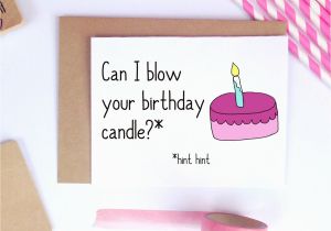 Naughty Birthday Gifts for Husband Funny Birthday Card Dirty Birthday Card Sexy Boyfriend Card