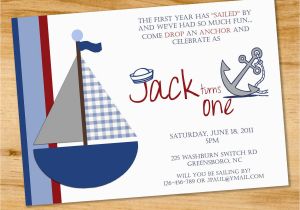 Nautical Birthday Invitations Free 5 Nautical Birthday Invitations for Your Inspiration