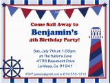 Nautical Birthday Invitations Free Nautical Birthday Invitation Best Party Ideas