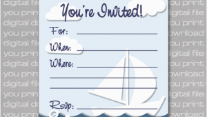 Nautical Birthday Invitations Free Nautical Birthday Invitations Ideas Bagvania Free